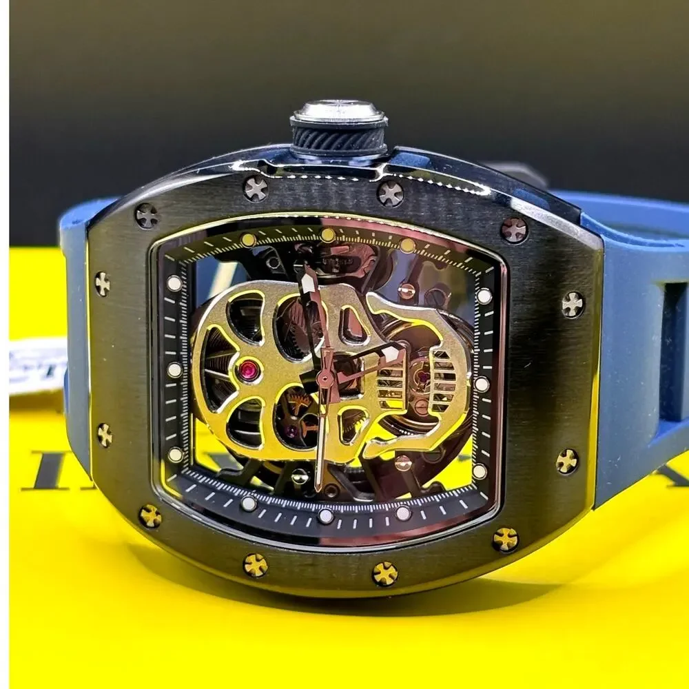 Invicta S1 Rally Crestpath 49023 Automatic Skeleton Dial Mens Watch 41mm Blue